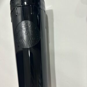 New Black Starbucks Tumbler with straw